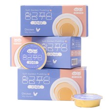 집사일기 반려동물 황금푸딩 간식 미니캔, 닭가슴살, 180g, 3개