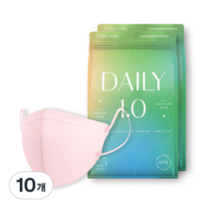 CLA 코리아 데일리 보건 컬러 새부리형 마스크 어린이용 KF94, 25개입, 10개, 핑크