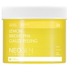 Neogen Dermalogy Lemon Bright Paha 紗布去角質墊 30 片, 30片, 1罐