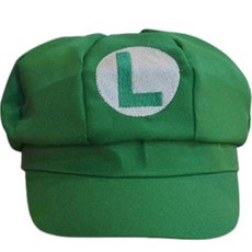 할로윈 마리오 코스튬 모자, 그린, 1개