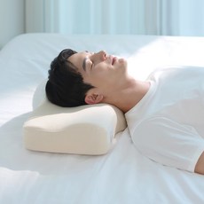 Sleepillow 超高密度記憶棉功能性頸椎枕, 杏仁奶油色, 1個