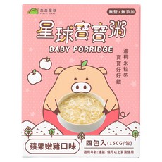 FOREST PLANET 森森星球 星球寶寶粥, 蘋果嫩豬, 600g, 1盒