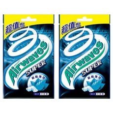 Airwaves 無糖口香糖 44粒超值包 極酷嗆涼薄荷，讓你牙齒倍感潔淨，擁有清新好口氣, 62g, 2包