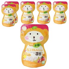 오가닉스토리 푸름맘 유기농 요거트 큐브, 6개, 망고바나나, 16g