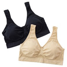 夏季涼感大尺碼無鋼圈內衣 2件組