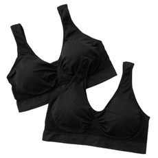 夏季涼感大尺碼無鋼圈內衣 2件組