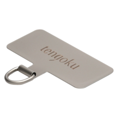 Tengoku 天閤堀 不鏽鋼手機掛繩夾片 0.2mm超薄, 銀色, 1個