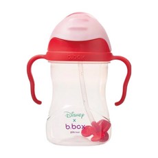 b.box 迪士尼防漏水杯，易於握持把手，任何角度皆能吸到, 240ml, 1個, 米妮款