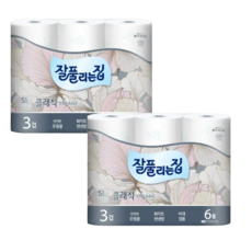 all'swell Zalzip 加厚款三層捲筒衛生紙 107mm, 25m, 6捲, 2袋
