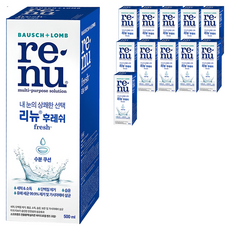 리뉴 후레쉬 렌즈 세정액, 500ml, 12개