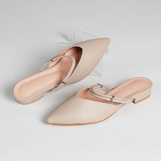 핑크썸 여성용 수제화 체로나 스틸레토 뮬 블로퍼 ZWK493