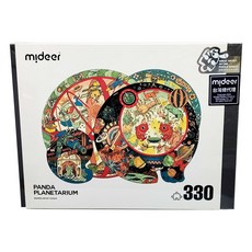 mideer 熊貓天文館藝術拼圖, Multicolor, 330片, 1盒