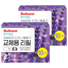 불스원 폴라프레쉬 선바이저 차량용방향제 리필 10개입, 2개, 라벤더향