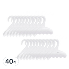 Market Plan 多用途衣櫃拱形包包掛架, 40個, 白色