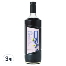 네이쳐티 zero 블루베리 시럽, 3개, 1L