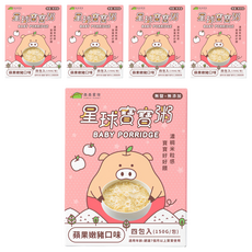 FOREST PLANET 森森星球 星球寶寶粥, 蘋果嫩豬, 600g, 5盒