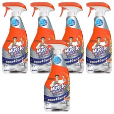 威猛先生 廚房淨油泡沫 噴清瓶, 500g, 5瓶