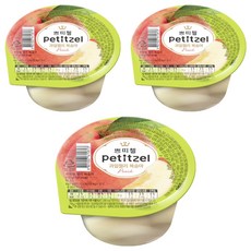 쁘띠첼 과일젤리 복숭아, 210g, 3개