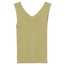 클라비스 여성용 2WAY 골지 슬리브리스 니트