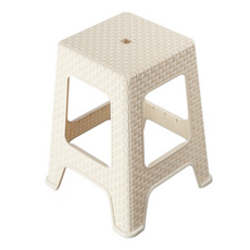 KEYWAY 聯府 雅歌藤藝塑膠休閒餐椅 47cm 375 x 375 x 470mm, 米色, 1張