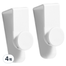 HICKIES 夾式門後掛鉤, 單一顏色, 4個