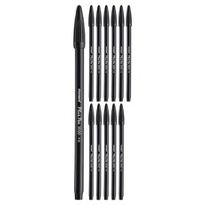 모나미 플러스펜 3000 DZ 0.4mm 12p, 흑색, 1개