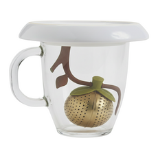 chef'n 茶樹造型濾茶組 附陶瓷杯墊, 1個