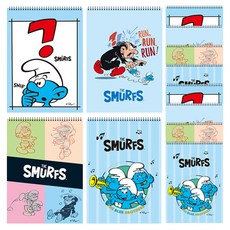 Dada 藍色小精靈綜合本 22張 4款 x 3入組, 混色, 1套