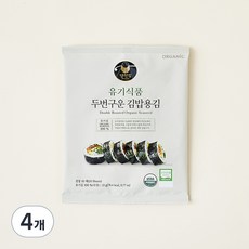 [만전김] 유기식품 구운 김밥김 10p, 22g, 4개