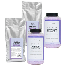 바스참 사해소금 라벤더 리필용, 1kg, 2개
