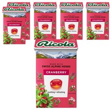 Ricola 利口樂 瑞士蔓越莓草本糖果, 40g, 6個