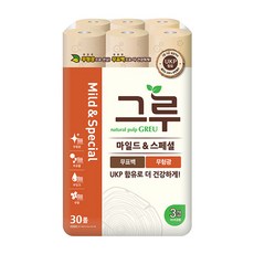 GREU Mild&Special3層捲筒衛生紙 30m, 30捲, 1袋