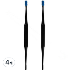 데일리리빙 실리콘 듀얼팁 귀이개 블랙 + 블루, 11개입, 4개