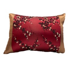 J&N 麗緻玫瑰接片抱枕 2入 外套可拆洗拉鍊設計, 紅色