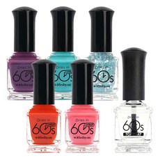 withshyan 60S美甲小糖漿組, 5種指甲+面漆, 1套