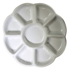 GILGRI 陶瓷調色盤 05 5號 19.2cm, 9格, 1個