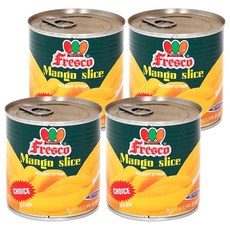 프레스코 망고슬라이스 통조림, 415g, 4개