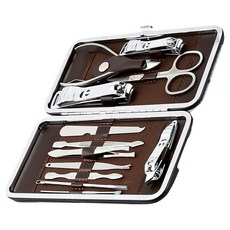 小麥購物 專業美容指甲剪12件套組 L349 180g, 1組, 笑臉款