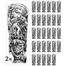 Poblocks時尚大手臂全身紋身貼紙 17*48cm FBLS00413, 2個, 風格 6