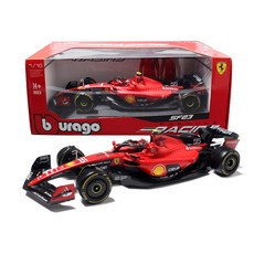 bbUrago 1：18 法拉利賽車 SF23 55號 F1賽車 壓鑄模型, 紅色, 1個