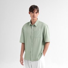 JHSTYLE 男士透氣涼感短袖襯衫 JMROK008