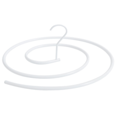 AHOYE 速乾省空間螺旋衣架 鍋牛衣架, 白色, 1個