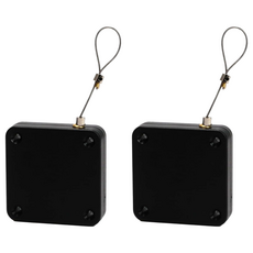 Reddot 紅點生活 便利快裝鋼繩自動閉門器, 黑色, 2個