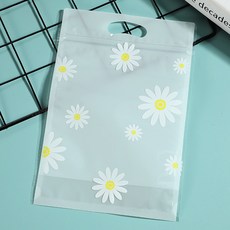 Mii Mii Party 可愛感性風手提夾鏈禮物包裝袋, 50個, 雛菊花