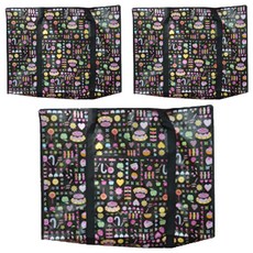 多用途防水布袋收納整理用品 60*45*20cm, 單色, 3個