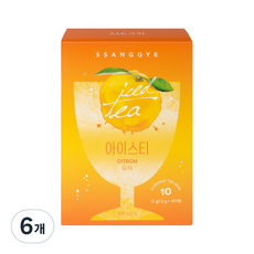 쌍계명차 유자 아이스티 10p, 1.2g, 10개입, 6개