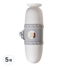 팡팡카트 여행용 칫솔 수납함 화이트, 210ml, 5개