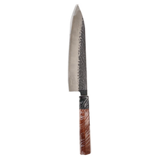 丸之內 桐系列 類黑打 附專業黑色硬塑料刀夾 刀長215mm 八角硬木柄, 210mm, 銀色 + 黑色, 1支