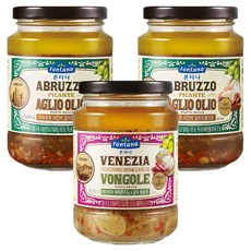 폰타나 파스타소스 아브루초 피칸테 알리오올리오 2p + 베네치아 페페론치노&갈릭 봉골레, 1세트, 430g
