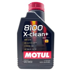 MOTUL 引擎油 8100 X-CLEAN+ C3 100% Synthetic, 5W30, 1L, 1瓶